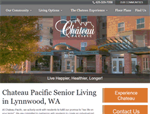 Tablet Screenshot of chateau-pacific.com